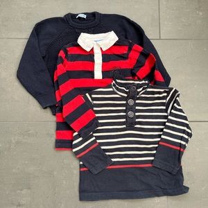Jacadi and Petit Bateau sweater long sleeve bundle